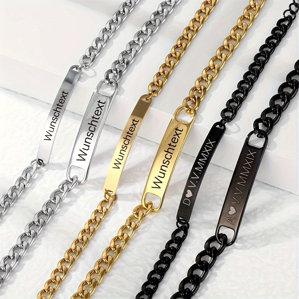Personalized Couple Name Bracelets Set