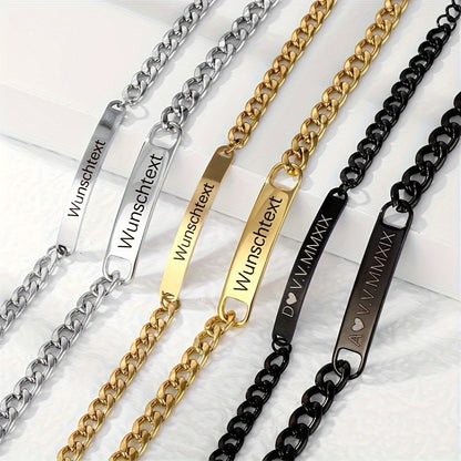 Personalized Couple Name Bracelets Set