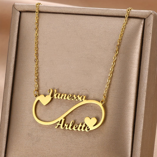 Stainless Steel Custom-made Infinity Necklace